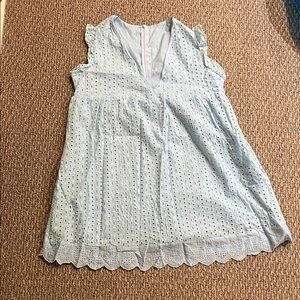 Light Blue Eyelet Dress